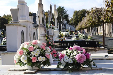 Día de Todos os Santos no Cemiterio de San Froilán